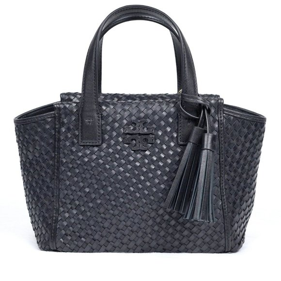 🎉HPx2🎉Tory Burch Thea Woven Mini Leather Slouchy Satchel - LIKE NEW! - Picture 15 of 16